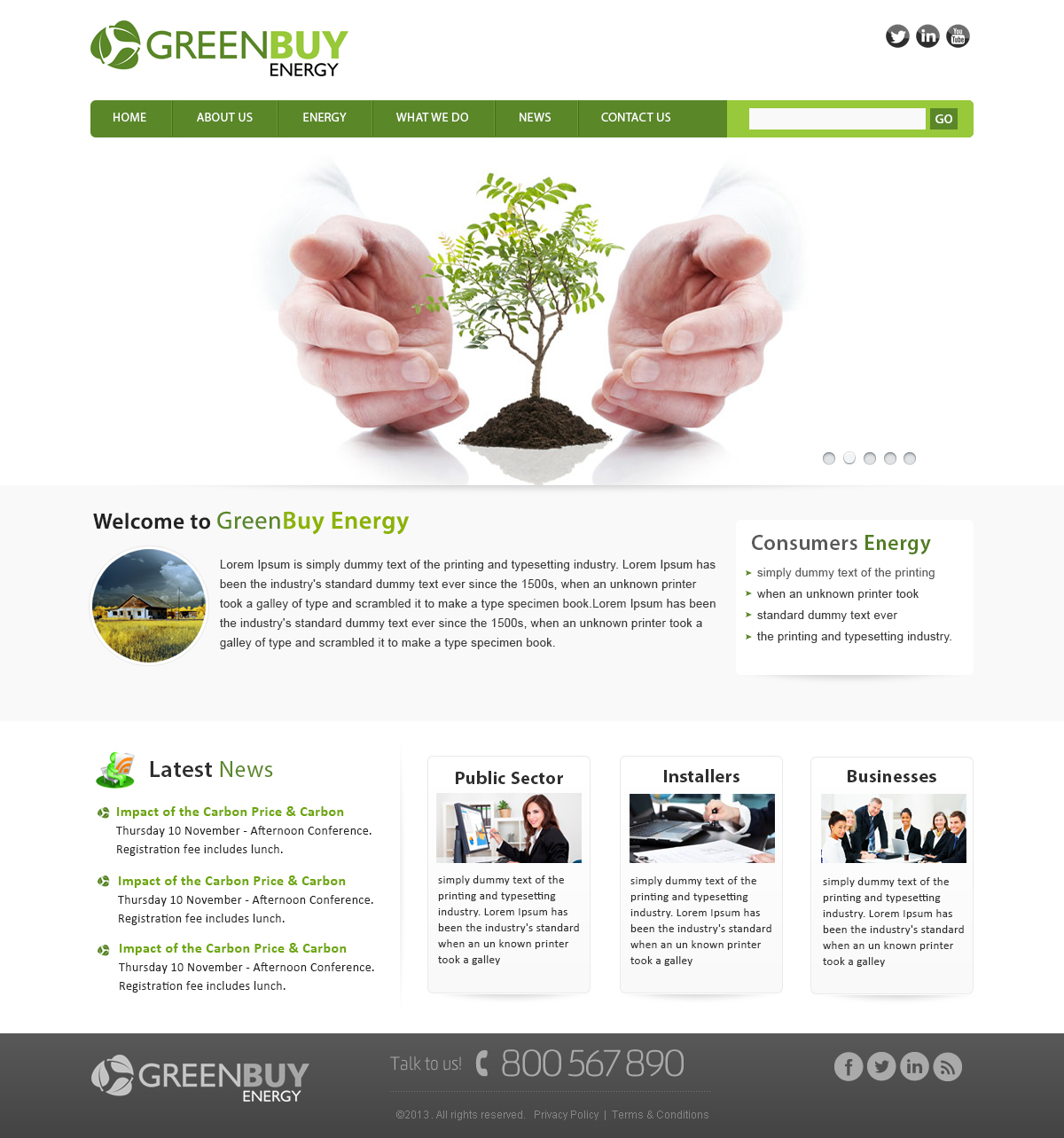 Diseño Web por webxvision para Greenbuy Energy | Diseño #2599552
