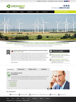 Web Design by webxvision for Greenbuy Energy | Design: #2605642