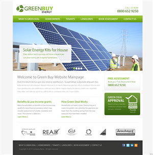 Web Design by pb for Greenbuy Energy | Design #2593527