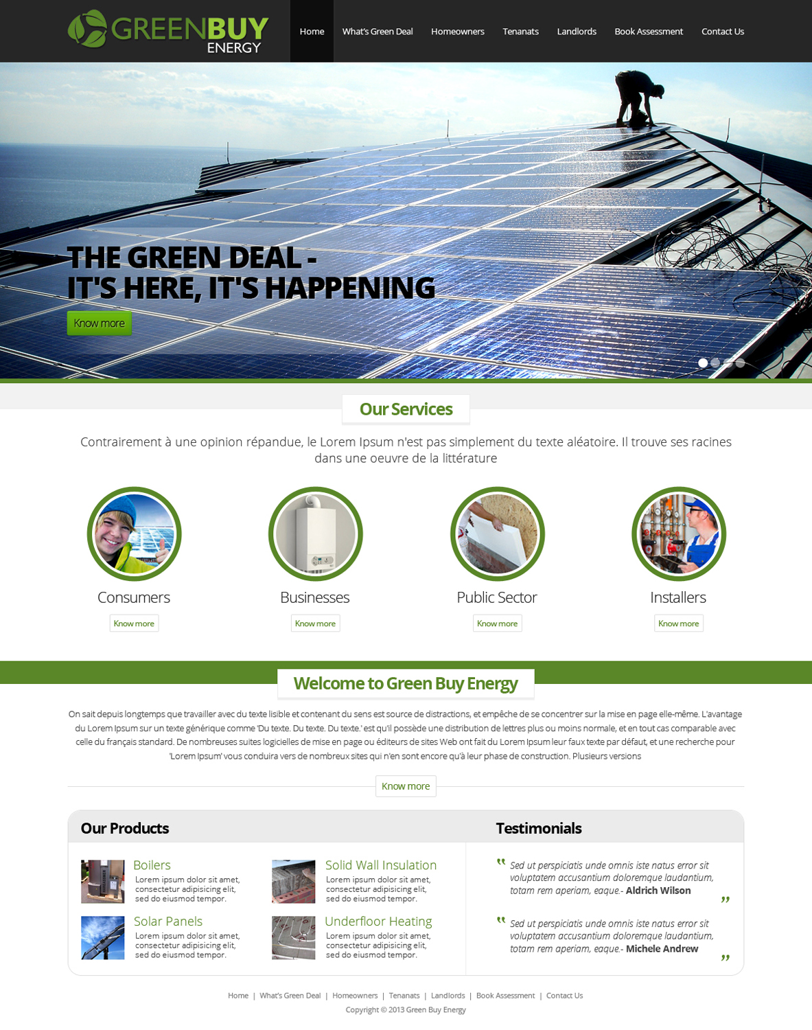 Web-Design von OM für Greenbuy Energy | Design #2601217