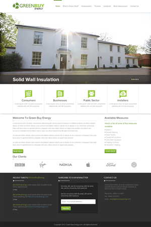Web Design by OM for Greenbuy Energy | Design: #2601223