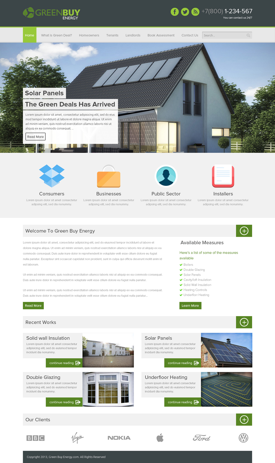 Web-Design von OM für Greenbuy Energy | Design #2601227