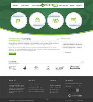 Web Design by OM for Greenbuy Energy | Design: #2601272