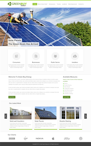 Web Design by OM for Greenbuy Energy | Design #2601282