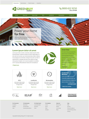 Web Design by Alex D for Greenbuy Energy | Design: #2609282