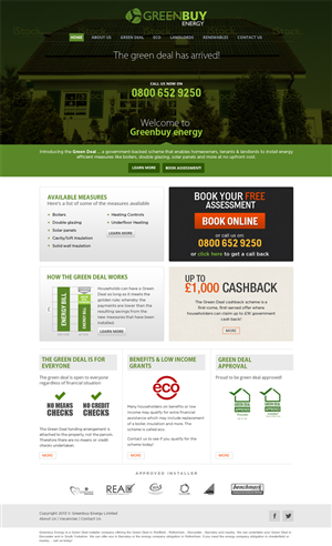 Web Design by ShreejiAkshar for Greenbuy Energy | Design: #2624213