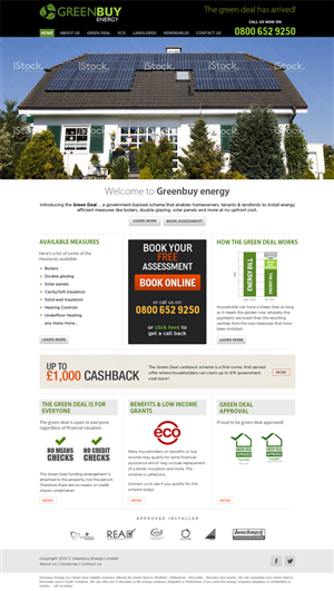 Web Design by ShreejiAkshar for Greenbuy Energy | Design: #2624389