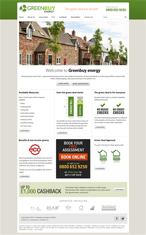 Web Design by ShreejiAkshar for Greenbuy Energy | Design: #2629458