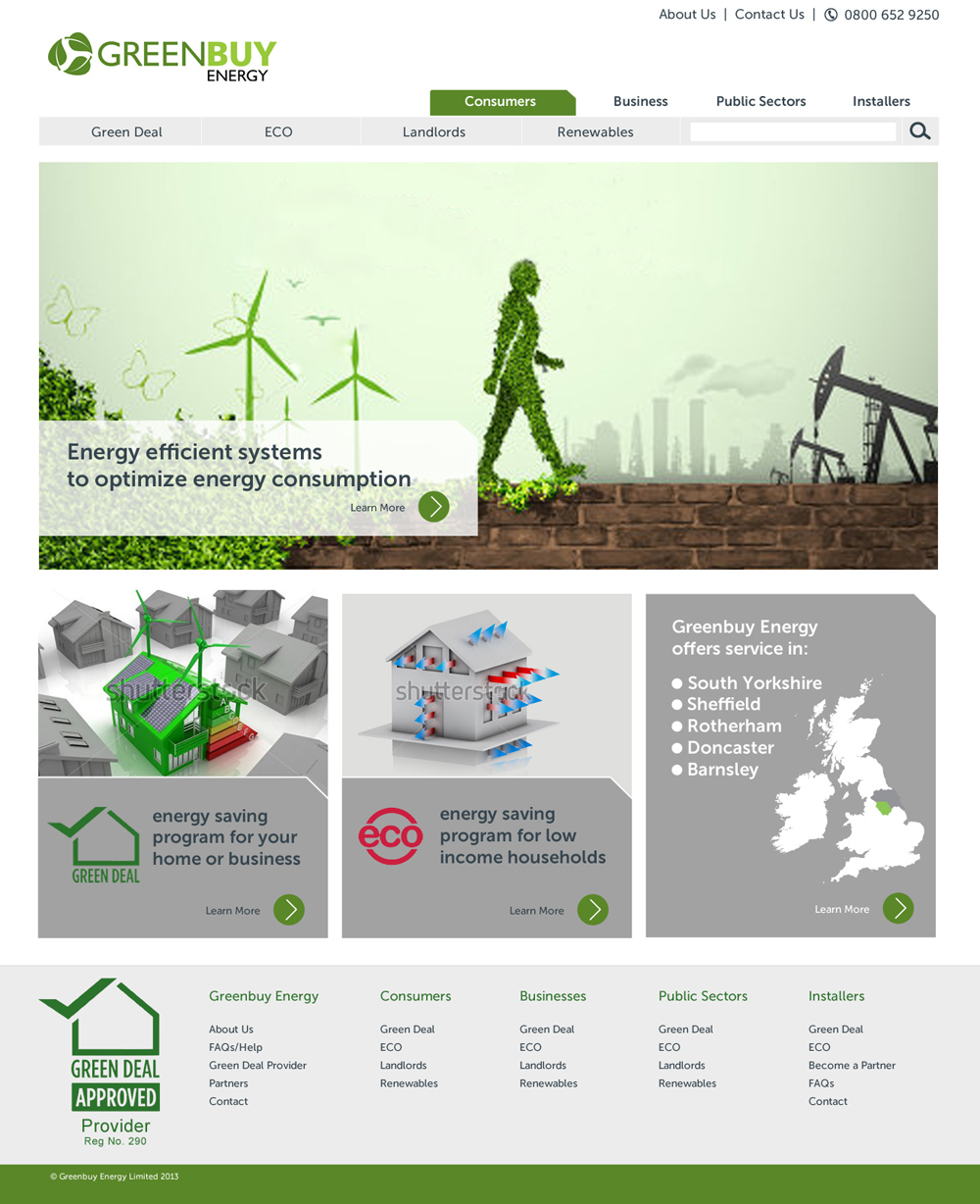 Diseño Web por tanya para Greenbuy Energy | Diseño #2642682