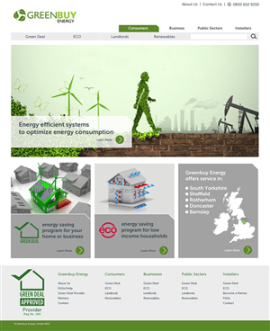 Web Design by tanya for Greenbuy Energy | Design #2642682