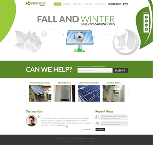 Web Design by TechWise for Greenbuy Energy | Design: #2596751