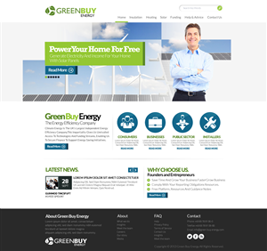 Web Design by TechWise for Greenbuy Energy | Design: #2624861