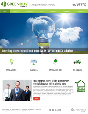 Web Design by jeckx2 for Greenbuy Energy | Design #2663245