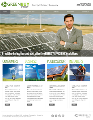 Web Design by jeckx2 for Greenbuy Energy | Design: #2663323