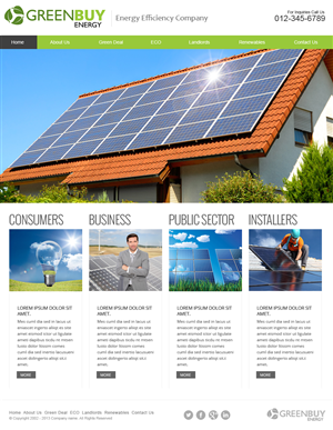 Web Design by jeckx2 for Greenbuy Energy | Design: #2663342