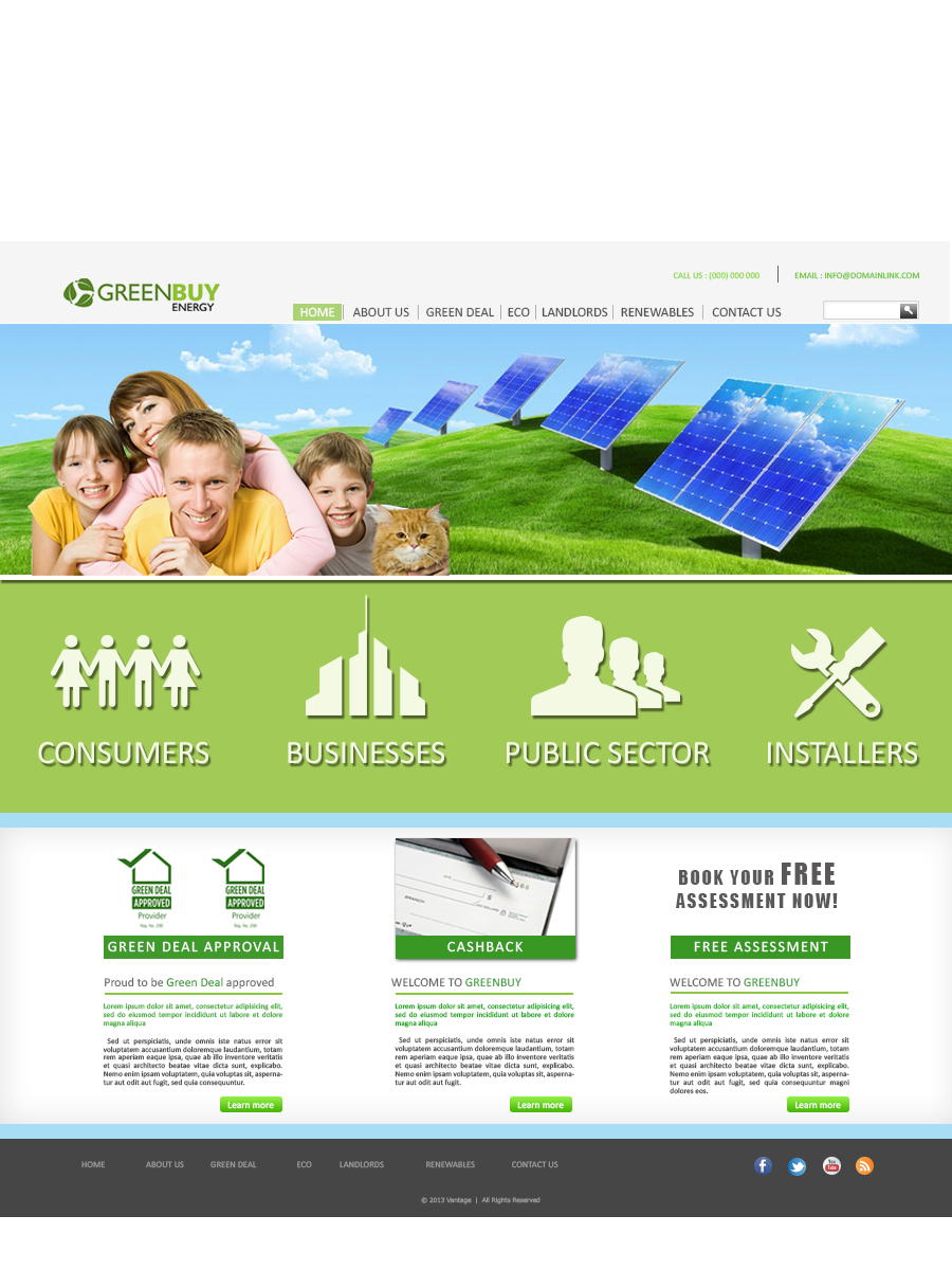 Web Design by Blind for Greenbuy Energy | Design #2609575
