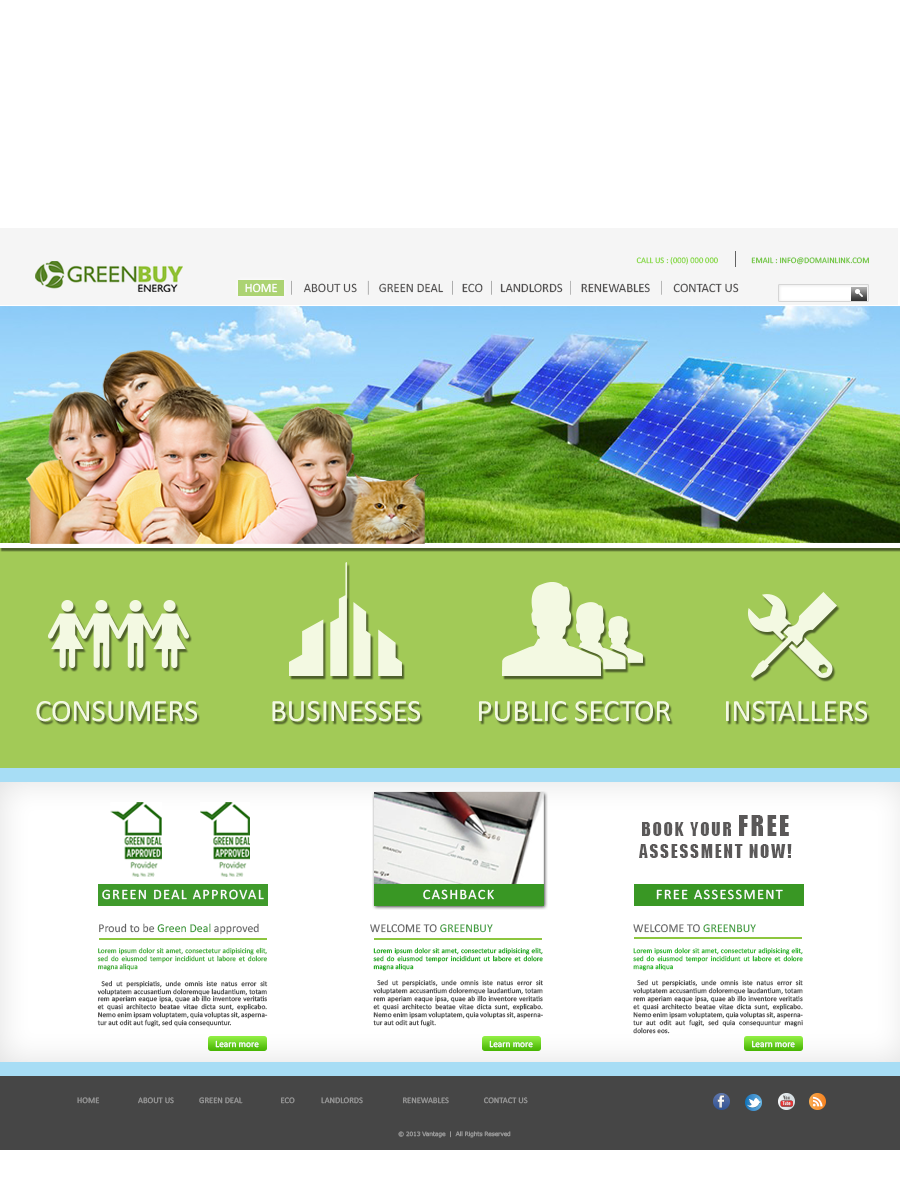 Web Design by Blind for Greenbuy Energy | Design #2609600