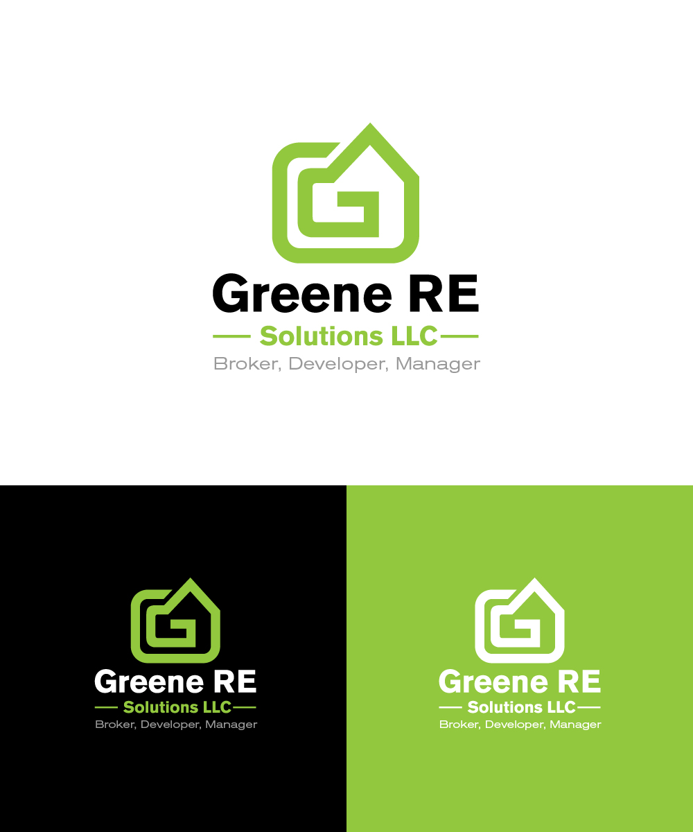 Logo Design by Daniel Caso Design for Greene RE Solutions LLC | Design #15444288