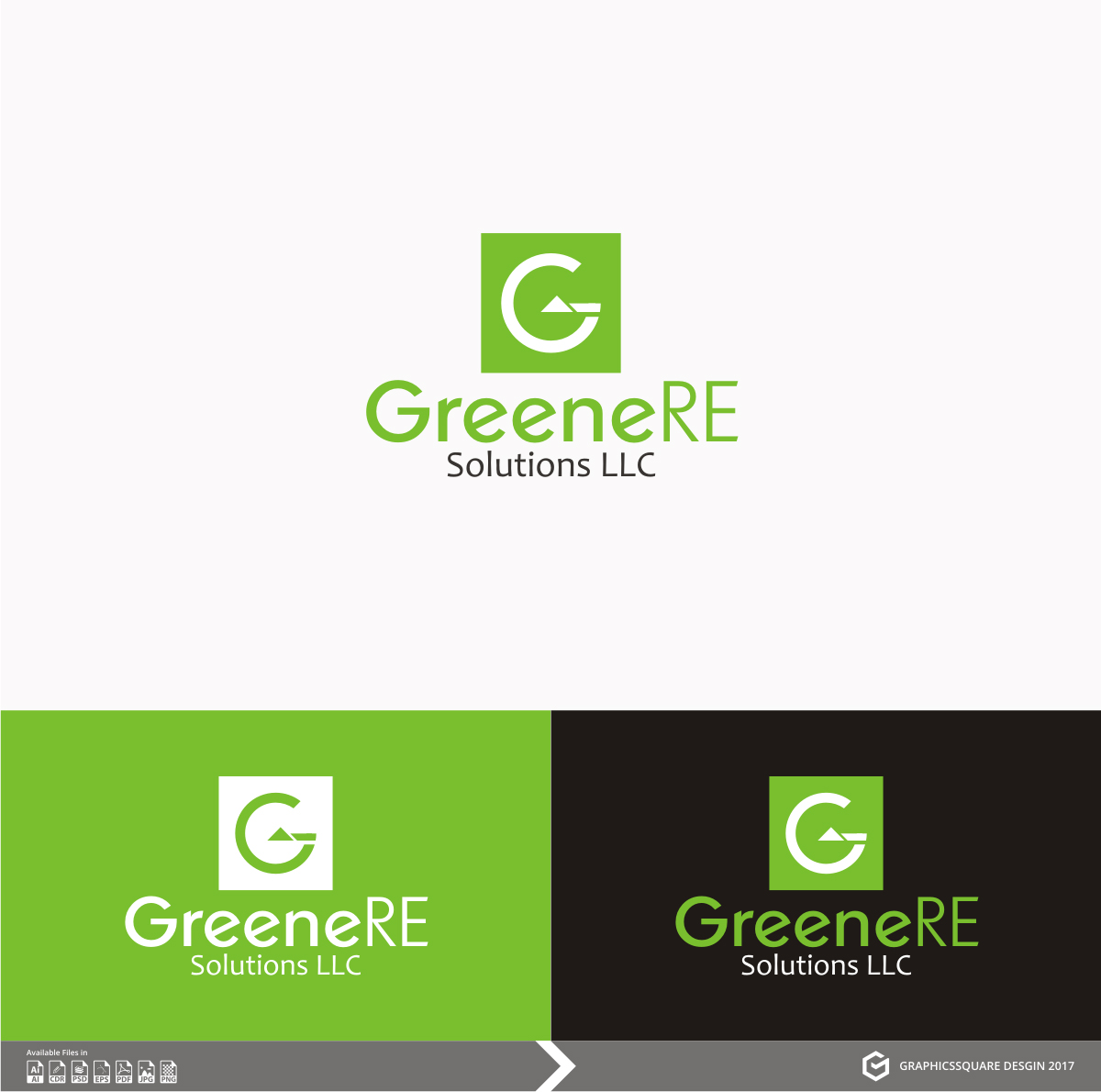 Logo Design by graphicssquare for Greene RE Solutions LLC | Design #15440177