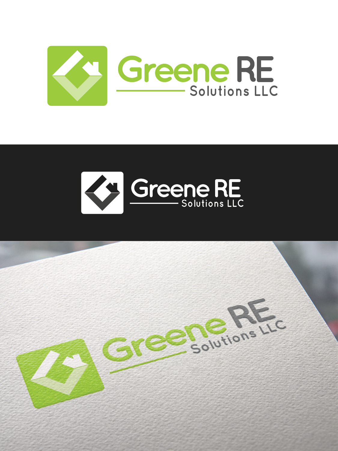 Logo Design by ivo_i_ivanov for Greene RE Solutions LLC | Design #15465765
