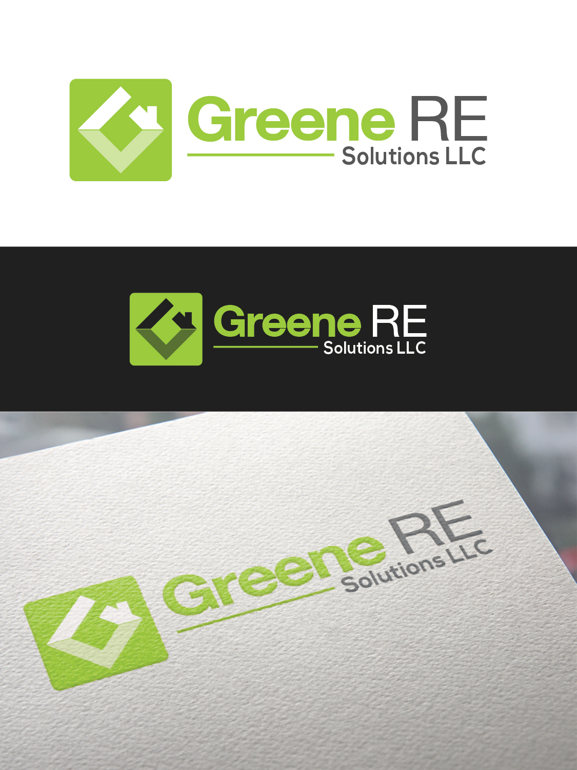 Logo Design by ivo_i_ivanov for Greene RE Solutions LLC | Design #15465766