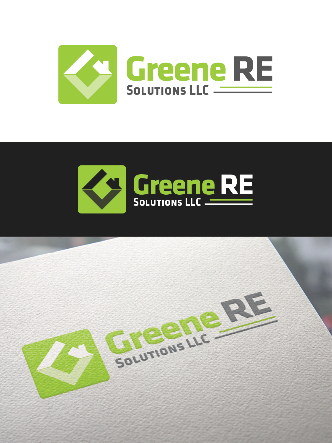 Logo Design by ivo_i_ivanov for Greene RE Solutions LLC | Design #15465791