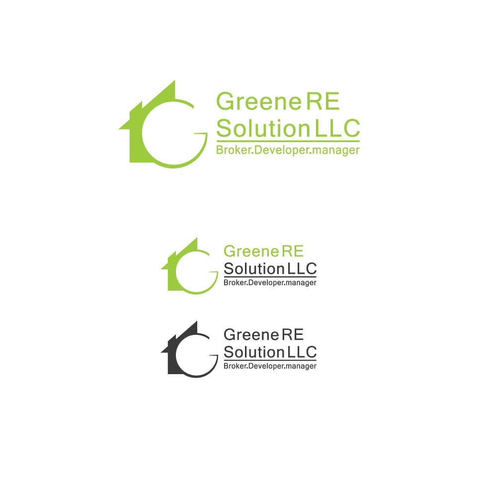 Logo Design by Onerio for Greene RE Solutions LLC | Design #15458113