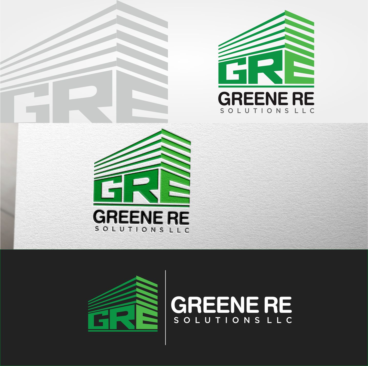 Logo Design by Mariono Fx for Greene RE Solutions LLC | Design #15455258