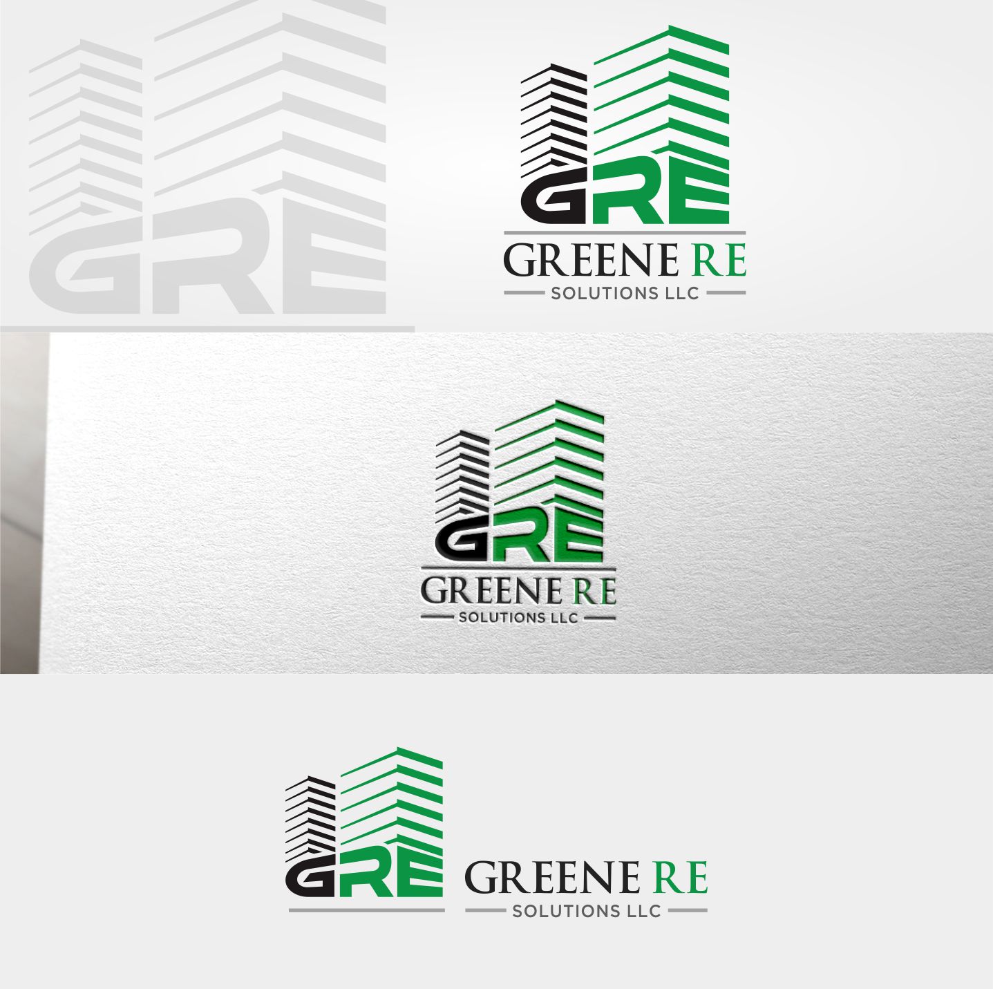 Logo Design by Mariono Fx for Greene RE Solutions LLC | Design #15470071
