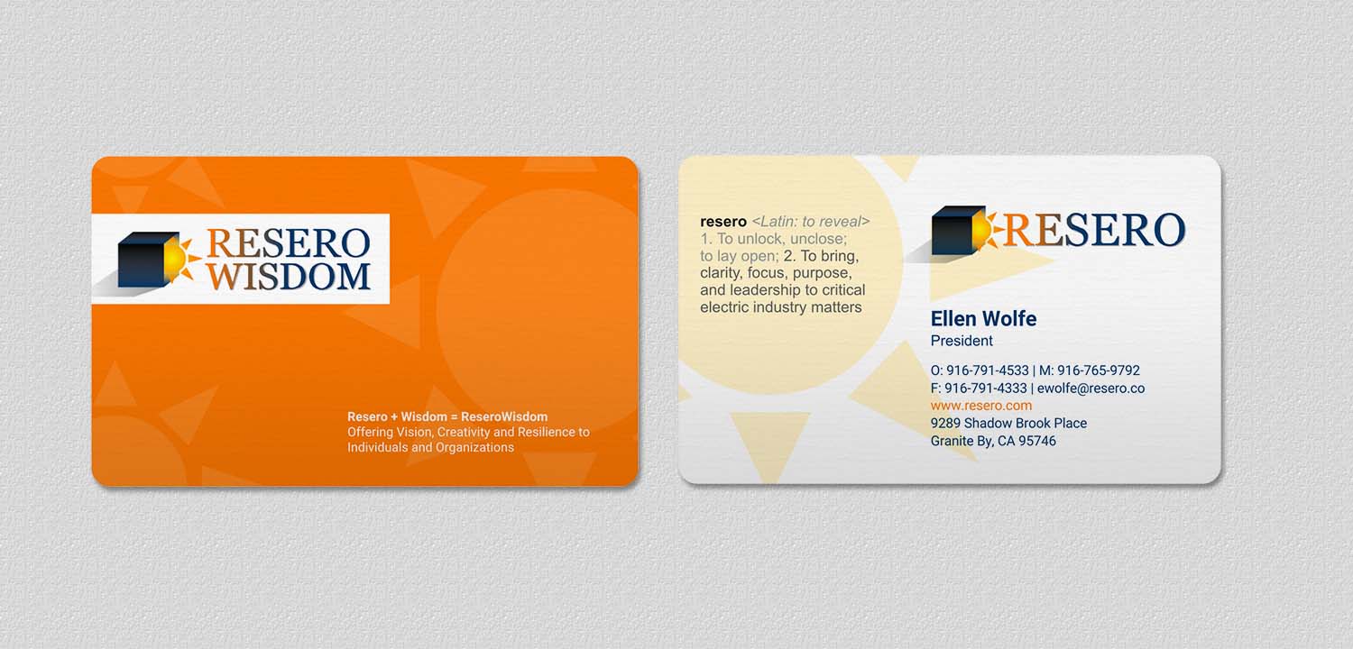 Business Card Design by INDIAN_Ashok for Resero | Design #15466202