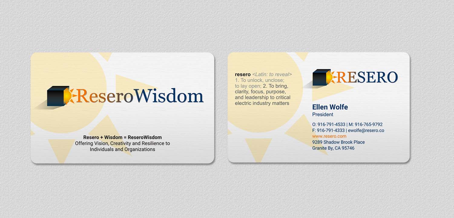 Business Card Design by INDIAN_Ashok for Resero | Design #15466203