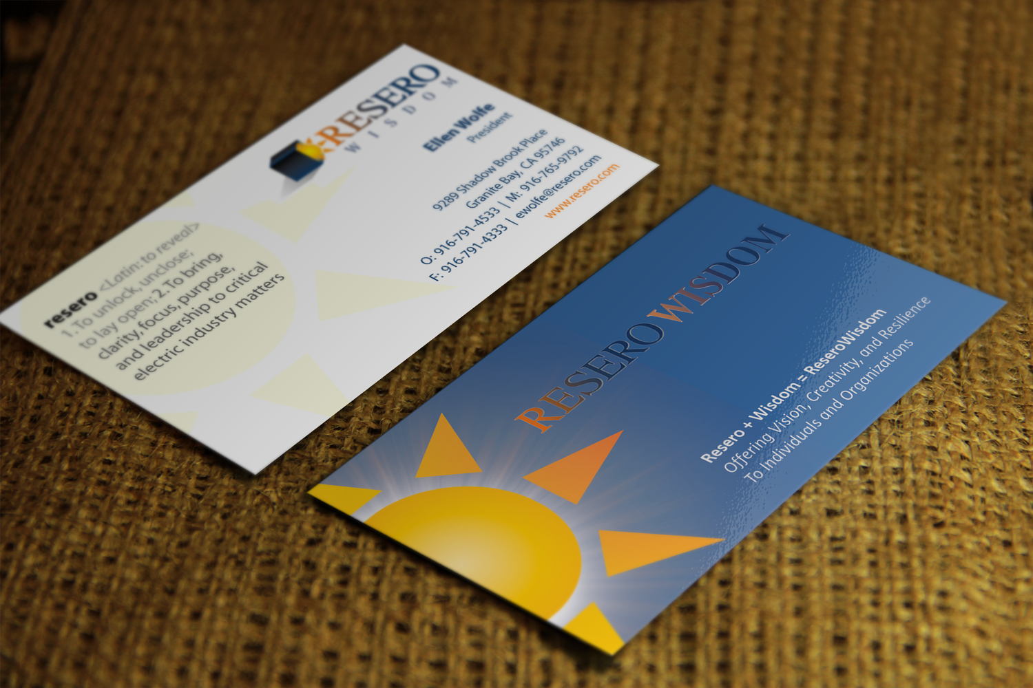 Business Card Design by Riz' for Resero | Design #15455874