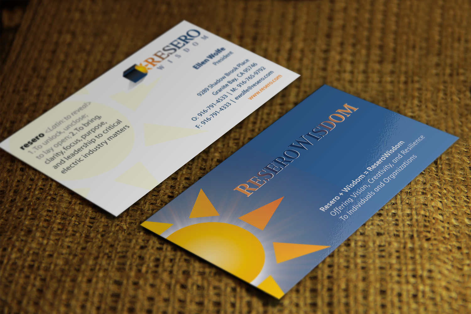 Business Card Design by Riz' for Resero | Design #15470276