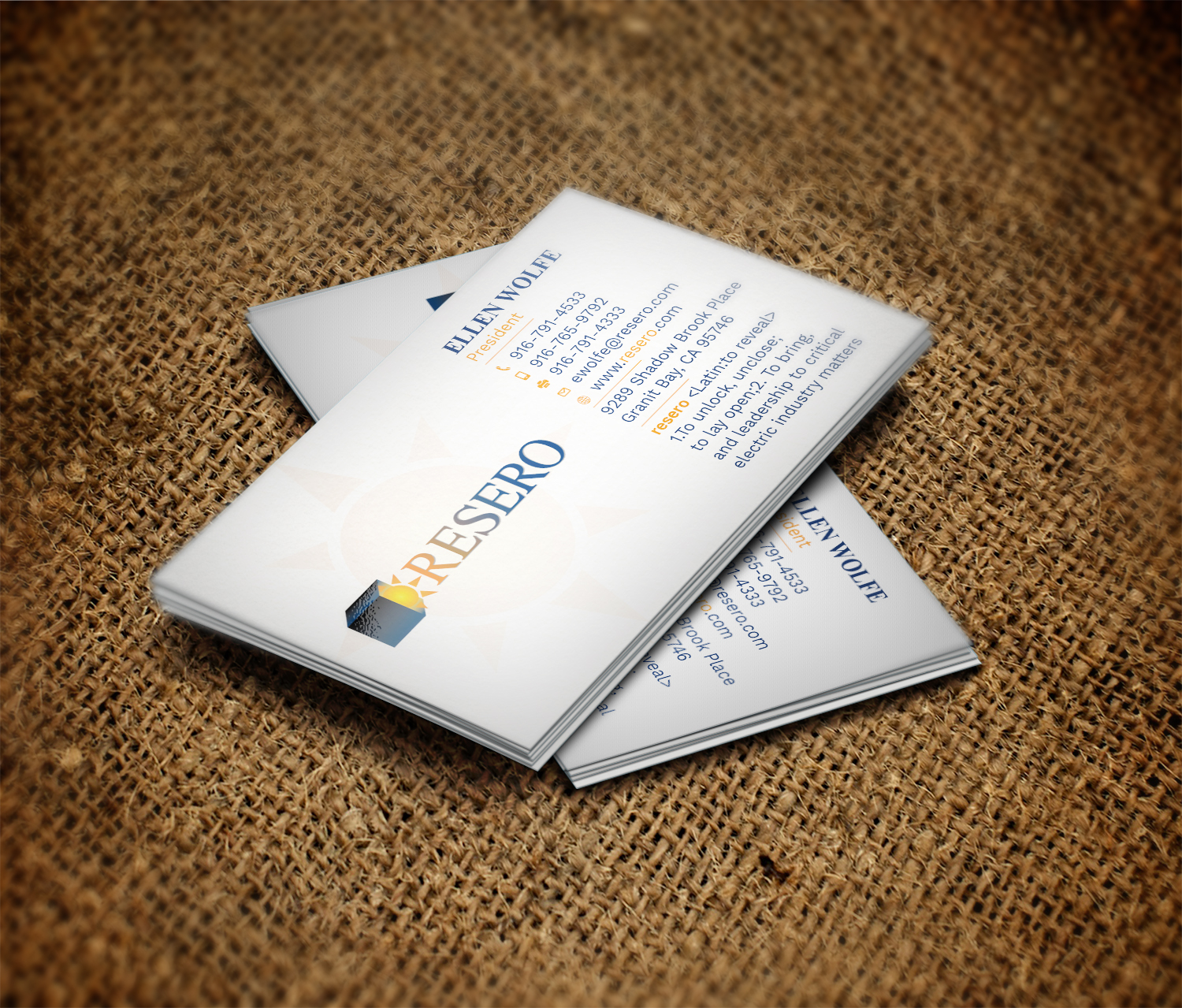 Business Card Design by Graphic Flame for Resero | Design #15454280