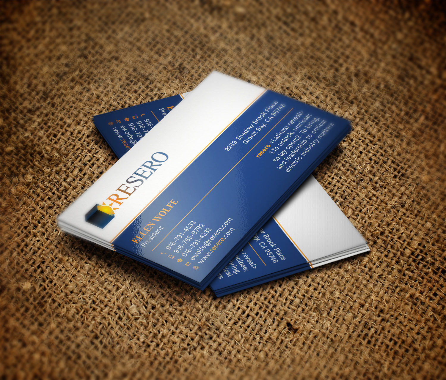 Business Card Design by Graphic Flame for Resero | Design #15454286