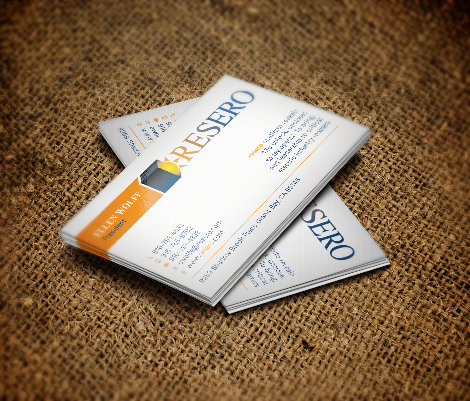 Business Card Design by Graphic Flame for Resero | Design #15454298