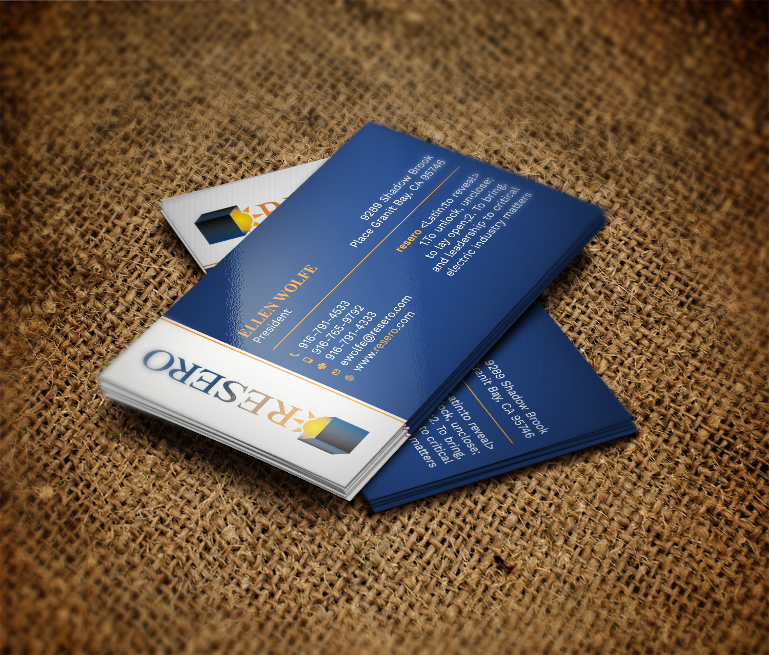 Business Card Design by Graphic Flame for Resero | Design #15454317