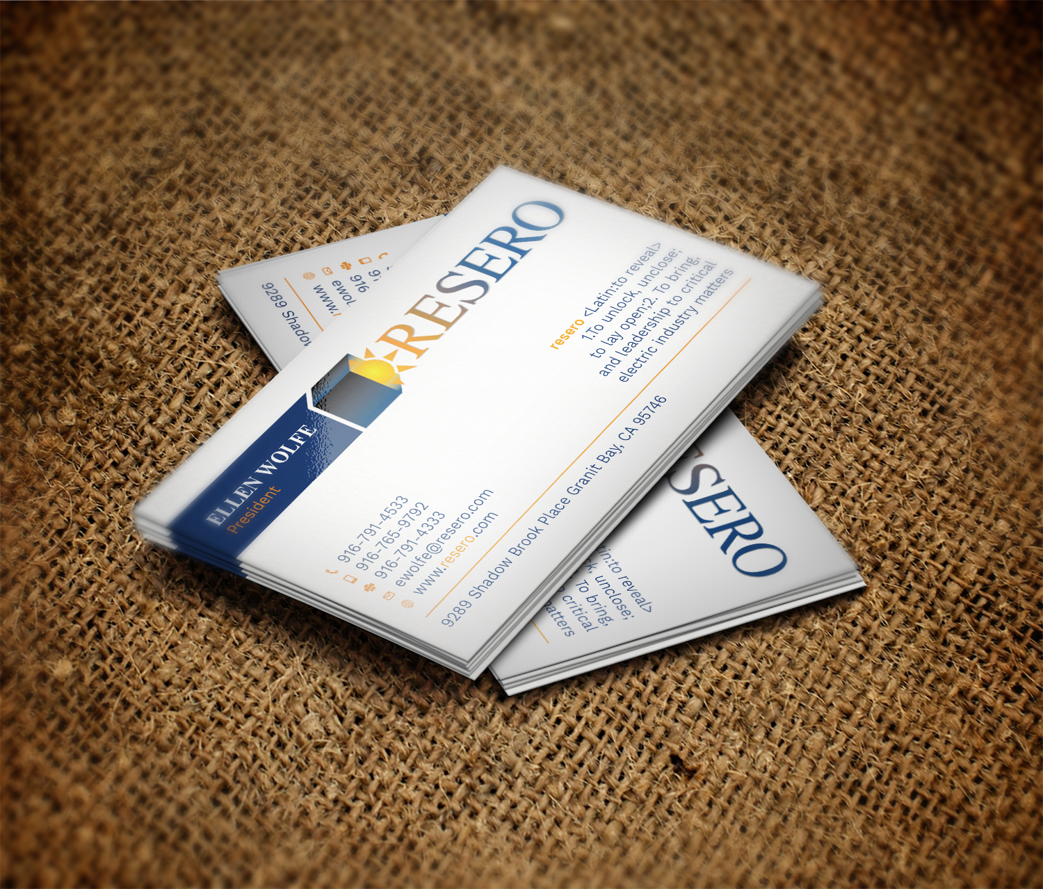 Business Card Design by Graphic Flame for Resero | Design #15454319