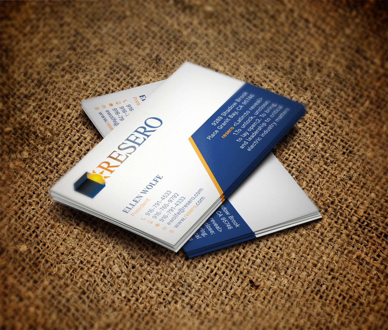 Business Card Design by Graphic Flame for Resero | Design #15454322
