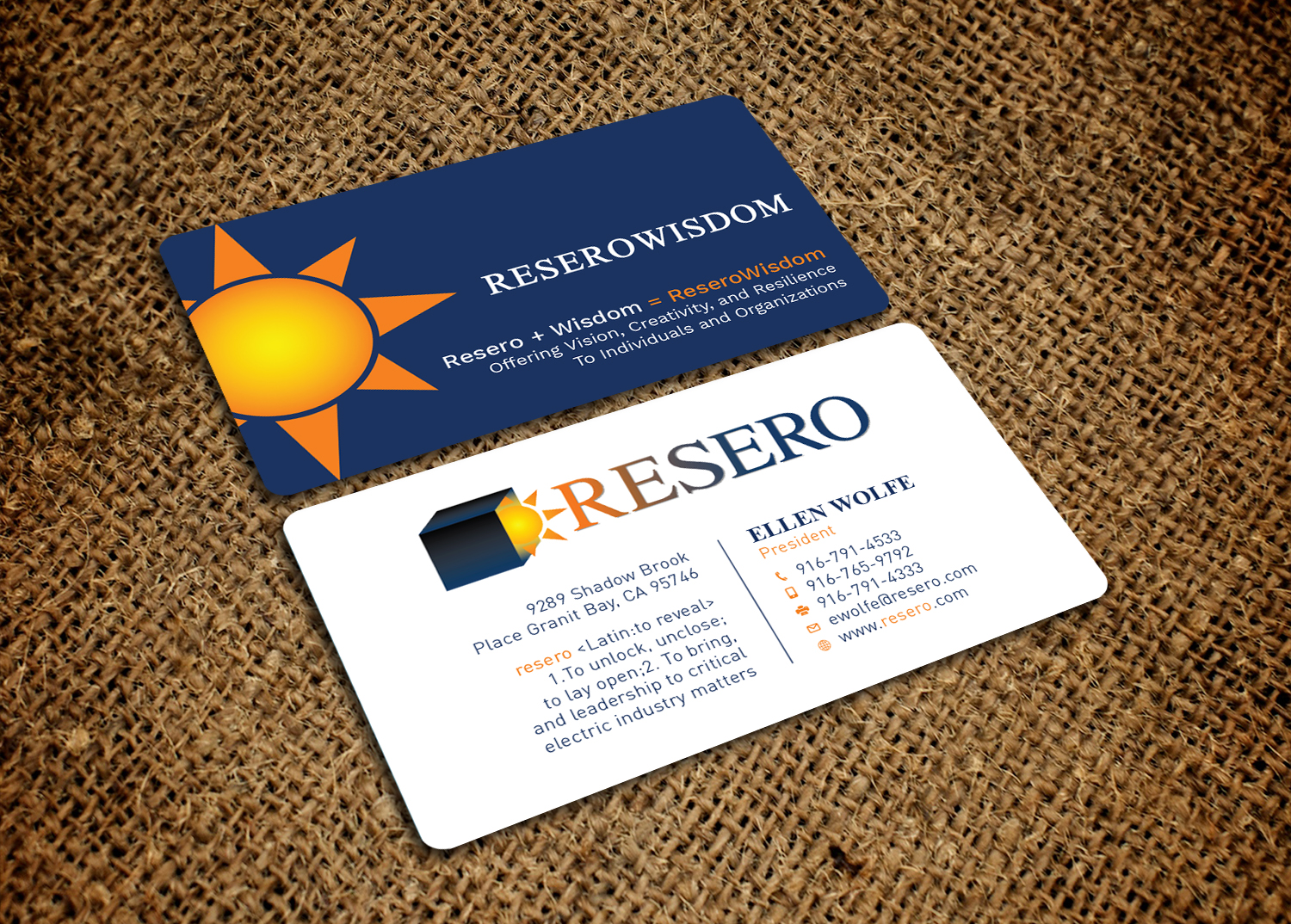 Business Card Design by Graphic Flame for Resero | Design #15475438
