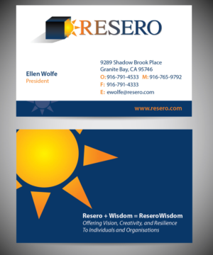 Business Card Design by dmwashigadi for Resero | Design #15515842
