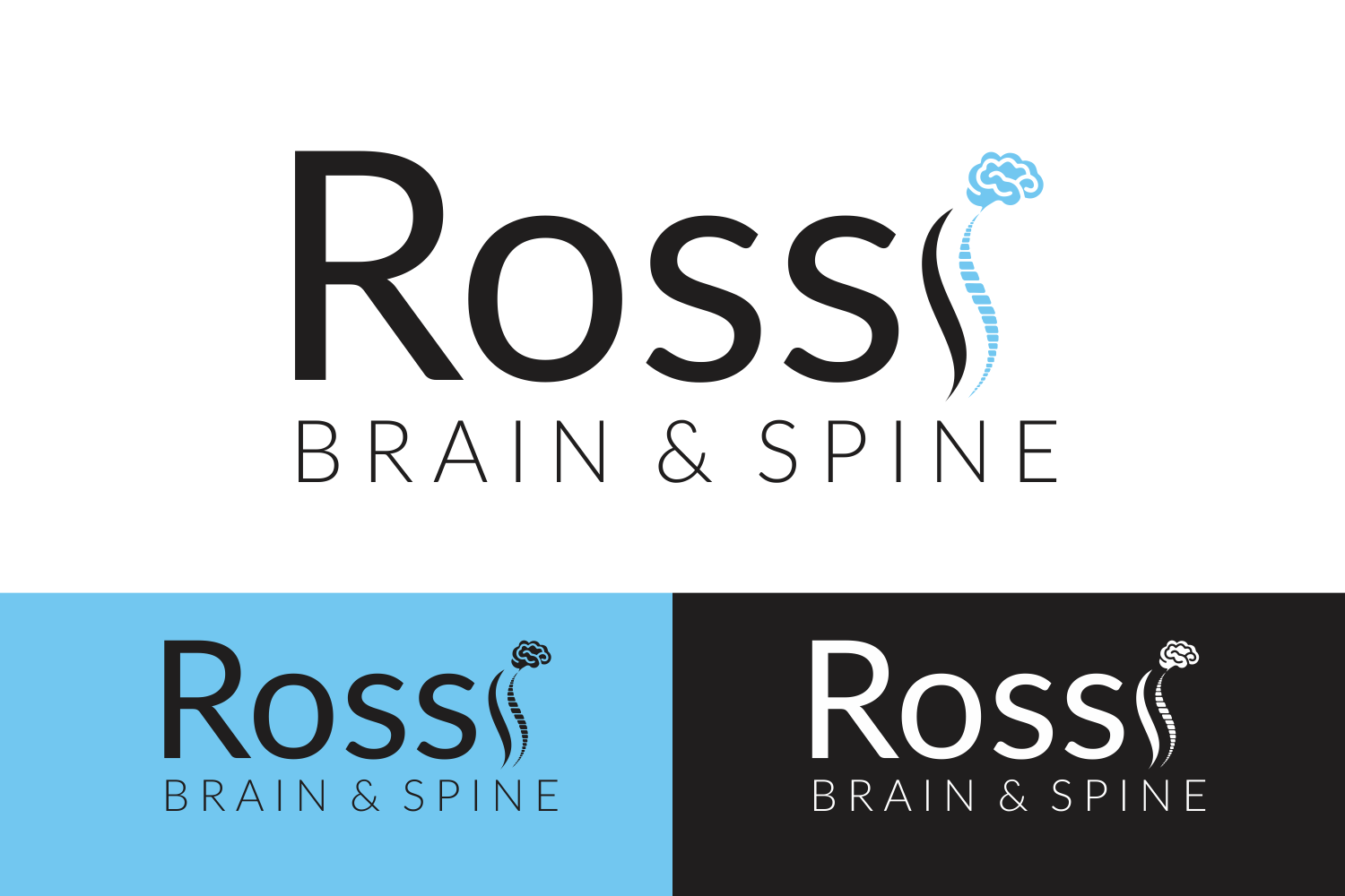 Logo Design by Gigih Rudya for Rossi brain and spine | Design #15539356