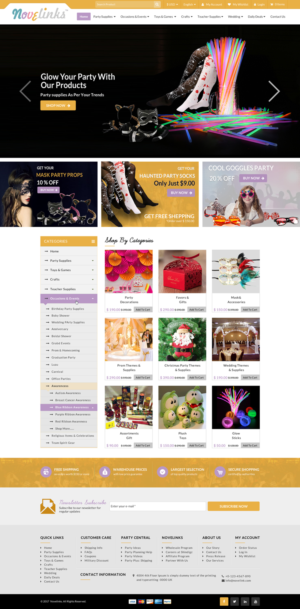 Ecommerce website Home Page Design that is clean and elegant | Web Design by Sbss