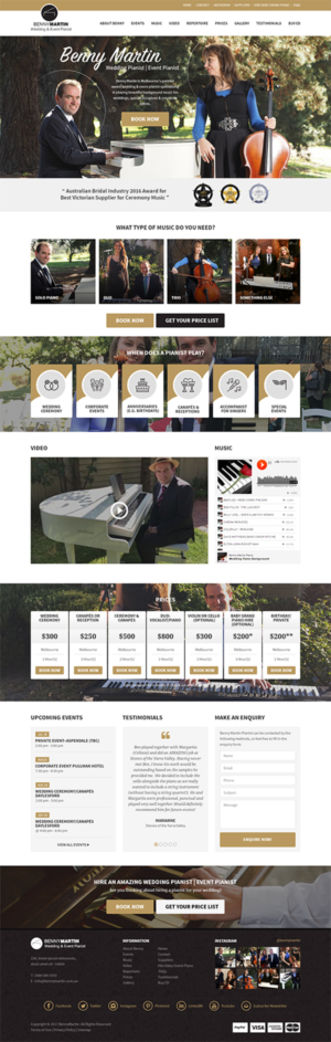 Website re-design wedding music business | Web-Design von RupalTechno