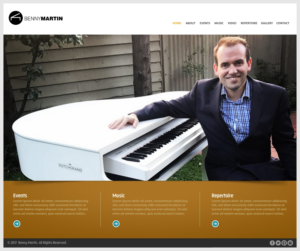 Website re-design wedding music business | Web Design by -Marc-