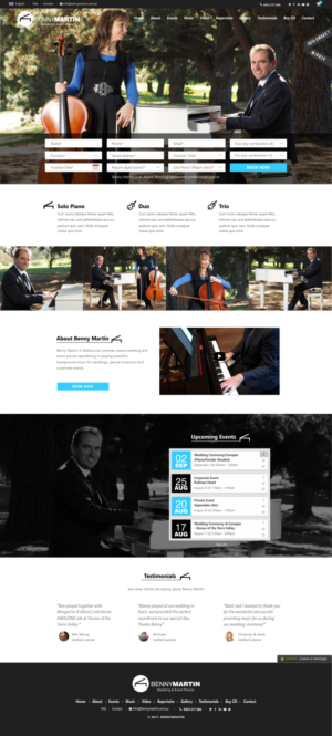 Website re-design wedding music business | Web-Design von CreativeIyke