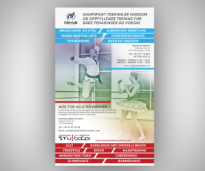 A combined poster for Martial arts club and Dance club. | Poster Design by neboica