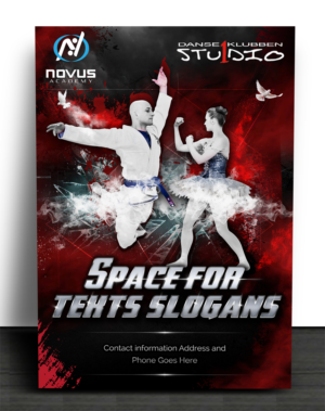 A combined poster for Martial arts club and Dance club. | Poster Design by SAI DESIGNS