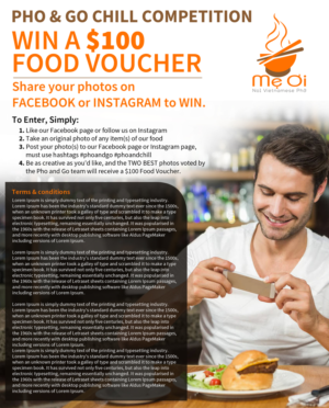 Poster Design by Gfx.26™ for Pho and Go Pty Ltd | Design: #15469320