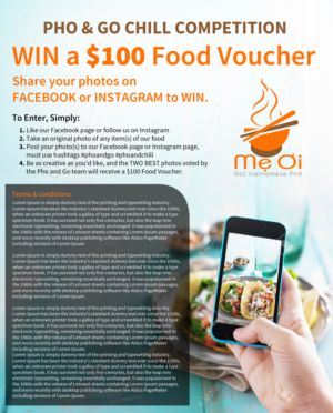 Poster Design by Gfx.26™ for Pho and Go Pty Ltd | Design: #15469321